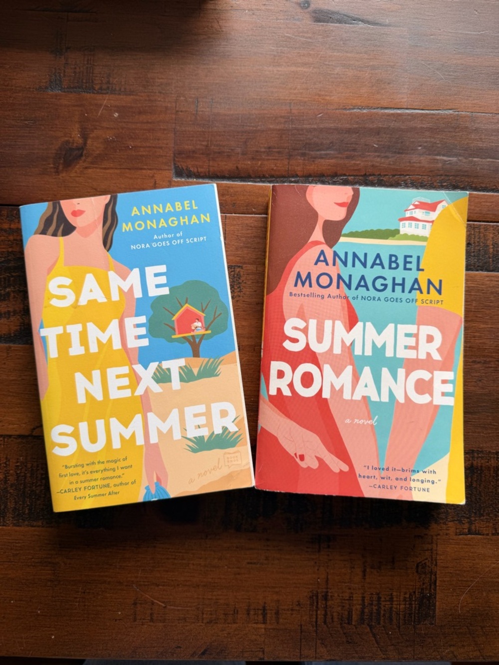 2 Paperbacks by Annabel Monaghan- Same Time Next Summer & Summer Romance